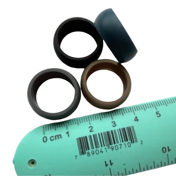 NEW 4 Silicone Ring Band Size 8 HiUnik Wedding Sport - Picture 4 of 7